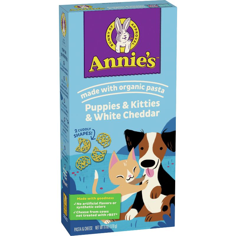 Annie&#39;s Puppies &#38; Kitties &#38; White Cheddar Pasta &#38; Cheese - 6oz, 3 of 9