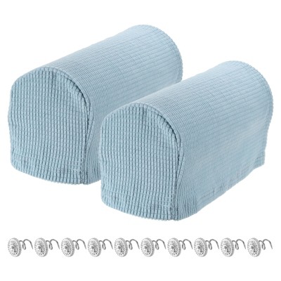 Unique Bargains Stretchy Anti-Slip Sofa Couch Armchair Covers with Pins 2 Pcs