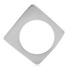 Slickblue Women’s Angular Band Ring, Black Inlay with Clear Crystals, Polished Stainless Steel, Sizes 5–10 - 4 of 4