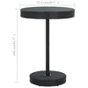 vidaXL Patio Table Black 29.7 in.x41.7 in. Poly Rattan - image 4 of 4