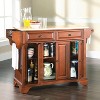 Crosley Lafayette Wood Top Full Size Kitchen Island/Cart Cherry/Natural: With Adjustable Shelves, Towel Bar, 5 Drawers - 3 of 4
