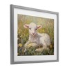 Stupell Industries Sunlight Lamb in Flowers Framed Print Under Glass Art - 2 of 4