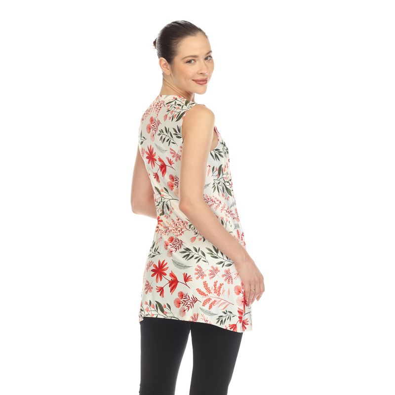Maternity Floral Sleeveless Tunic Top, 3 of 4