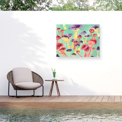 Trademark Fine Art - Ania Zwara  Magic Mushrooms Matted Framed Art