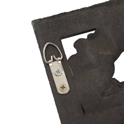 Bronze and Silver Botanical Carved Wood Wall Decor Set, 2-Piece