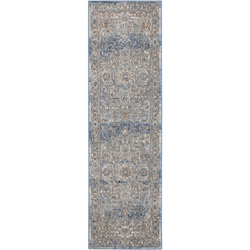 Nourison Concerto Vintage Traditional Indoor Rug Ivory Blue 2'2