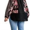 Women's Mixed Print Waffle Knit Top - PLUS - umgee - 3 of 3