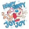 Ren and Stimpy Happy Happy Joy Joy Men's Charcoal Heather T-shirt - 2 of 3