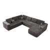 XIZZI Modular Sectional Sofa Couch, L/U-Shape Upholstered Couch, Modern Minimalist Couches for Living Room, Free Combination Deep Seat Corner Couch - 2 of 4