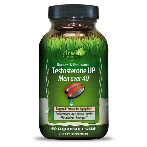 Irwin Naturals Testosterone Up Strength & Size Dietary Supplements Softgels - 60ct - 1 of 3