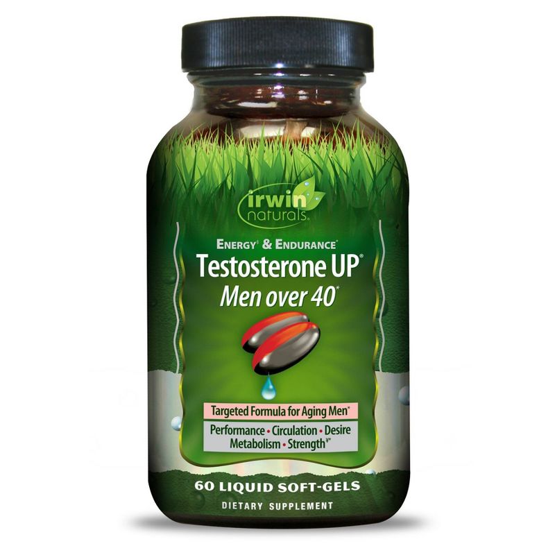 Irwin Naturals Testosterone Up Strength &#38; Size Dietary Supplements Softgels - 60ct, 1 of 5