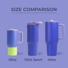 HydroJug Sport - Stainless Steel Tumbler with Straw, Vacuum Insulated, Leakproof Water Bottle, Ergonomic Design, Dishwasher Safe - 4 of 4