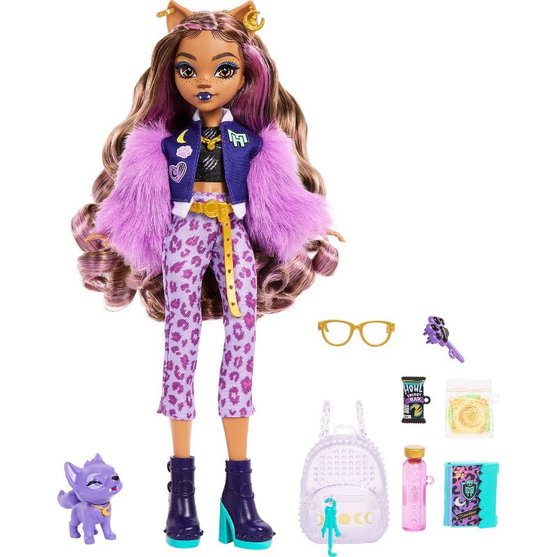 Monster High Clawdeen Wolf Fashion Doll with Pet Dog Crescent and Accessories, 5 of 7