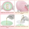 Unique Bargains 3 Tier Dessert Cupcake Stand Wave Style with Tiered Serving Tray for Donuts Fruits White Pink Gree - 3 of 4