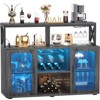 47.2" Wine Bar Cabinet with Led Light - 4 of 4