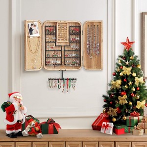 Hanging Jewelry Organizer, Wall Mounted Jewelry Organizer Jewelry Cabinet Holder - 1 of 4