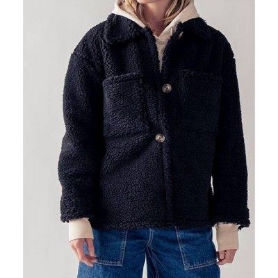 Women's Cozy faux-shearling Fleece Jacket - Urban Daizy