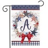 Briarwood Lane Everyday Garden Flag 12x18 For Outdoor American Wreath Monogram A Garden Flag Flags For Outside - 2 of 4