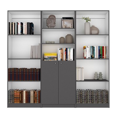 NicBex 11 Shelves File Cabinet with 1 Cabinet,Office Cabinet with Tier-Shelving Design,Modern Storage Cabinet,Filing Cabinet for Home Office
