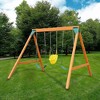 Garden Elements True Form Plastic Outdoor Toddler Swing Attachment for Playgrounds and Swingsets, Yellow - 2 of 3