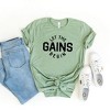Simply Sage Market Women's Let The Gains Begin Short Sleeve Graphic Tee - 3 of 3