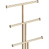 4-Tier Jewelry Tree Stand, White and Brass Multi-Level Display Organizer for Necklaces, Bracelets and Earrings - 4 of 4