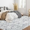 Acekool 5x7 Washable Rug – Vintage-Inspired Non-Slip Carpet, Ultra-Thin Floor Mat for Living Room & Bedroom, - 2 of 4