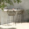 Christopher Knight Home Gwyneth Outdoor Modern Iron and Rattan Bar Stools (Set of 2) - 2 of 4