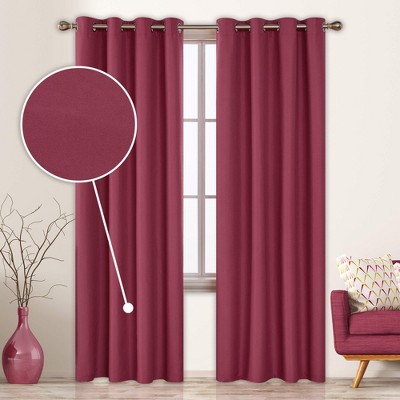 Deconovo Total Blackout Grommet Curtains, 2 Panels, OEKO-Certified