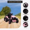 Kids Ride On Tractor, 12V Kids Ride On Toy Car with Remote Control, Electric Vehicles Toy with LED Headlights for Boys Girls 3-8, Gift for Kids - 4 of 4