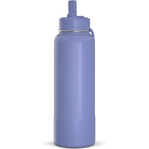 Hydrapeak Sport Stainless Steel Insulated Water Bottle With Spill Proof Straw Lid And Matching Rubber Sport Boot - 1 of 4