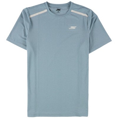 Skechers Mens Foundation Basic T-Shirt, Blue, Medium