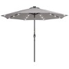 Sonkuki 9ft LED Round Outdoor Patio Market Umbrella w/Aluminum Pole and 8 Sturdy Ribs - 2 of 4