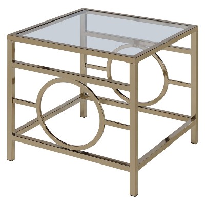 target glass end tables