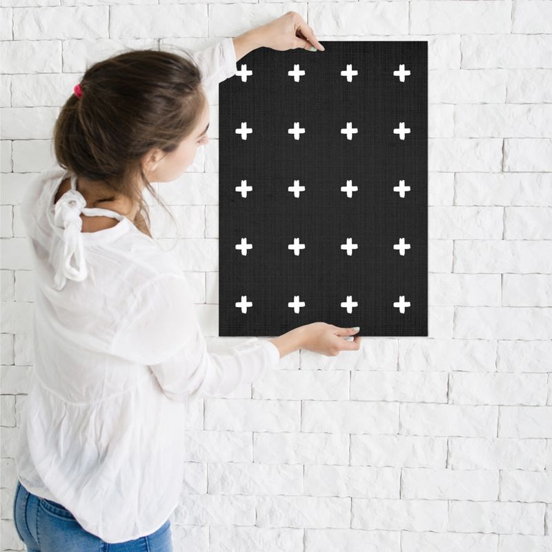 Americanflat Minimalist Crosses On Black By Lila + Lola Poster, 1 of 6