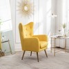 CAVINAS Velvet Accent Chair with Mid-Height Tufted Backrest and Gold Metal Legs,Upholstered Living Room Chairs,Reading Chairs for Living Room - 4 of 4