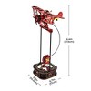 ROBOTIME 3D Puzzle Wooden Model with Aircraft Theme, DIY Pendulum Toy for Kids Adults, Red, 5.7"*6.7"*12.4 - 4 of 4