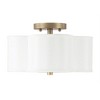 Capital Lighting Quinn 2 - Light Semi-Flush Mount in  Brushed Gold - 2 of 3