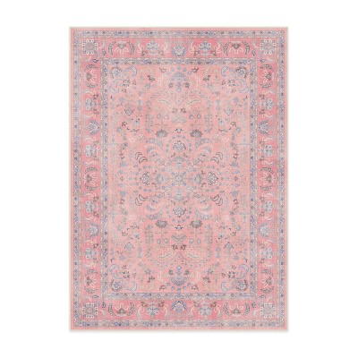 Ruggable 5'x7' Washable Bridgerton Debutante's Dream Area Rug Rose