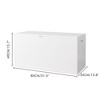 LOVSON Modern children's toy storage box with wheeled drawers, suitable for nurseries, bedrooms and other places, white,31.5" x 13.8" x 15.7" - 3 of 4