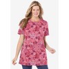 Woman Within Plus Size Perfect Printed Crewneck Tunic - 4 of 4