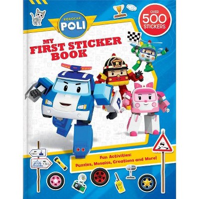 Robocar Poli: My First Sticker Book - (Paperback)