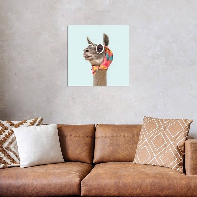 iCanvas Fashion Llama by Paul Fuentes Canvas Print Wall Art