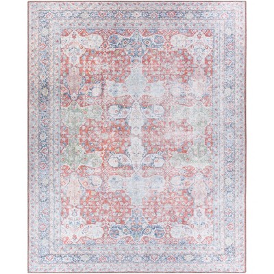 Alanya Traditional Machine Washable Rug Red - Artistic Weavers