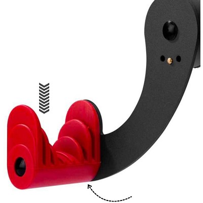 PRO BIKE TOOL Black and Red Steel Wall Mount Bike Rack