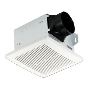 Delta Breez Integrity Exhaust Bathroom Fan 80 CFM Energy Efficient Quiet Operation Ceiling and Wall Mount Motor with Humidity Sensor, White - 1 of 4