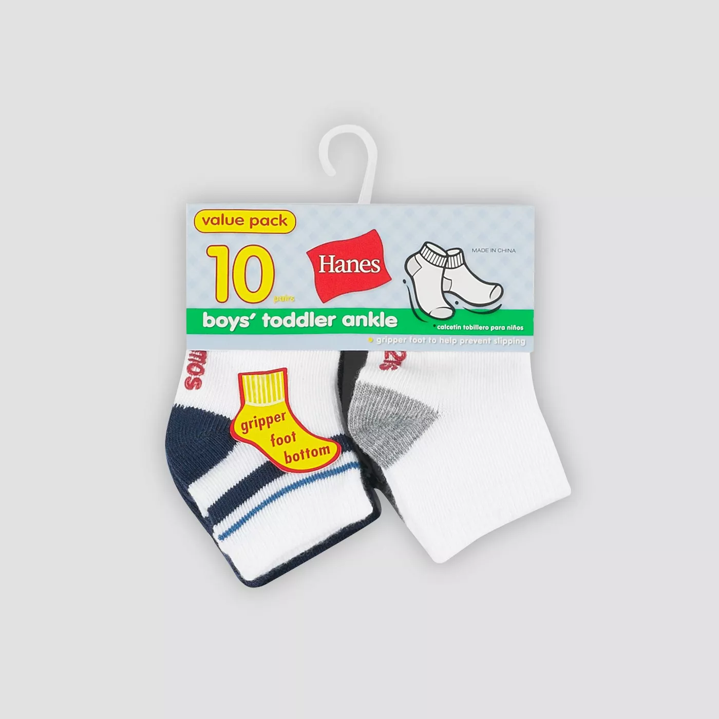 Hanes® Toddler Boys' 10pk Athletic Socks - Multi-colored - image 1 of 3