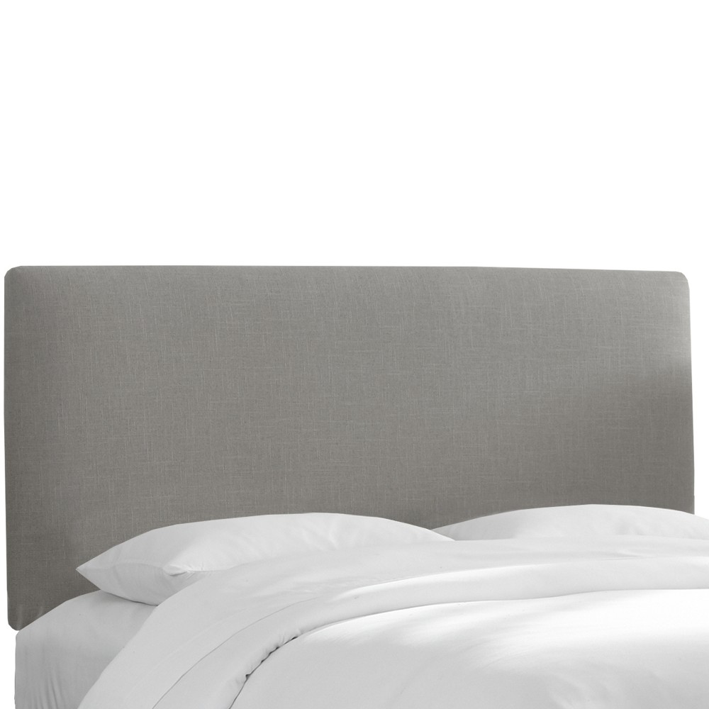 California King Olivia Upholstered Headboard Gray Linen - Cloth & Co.