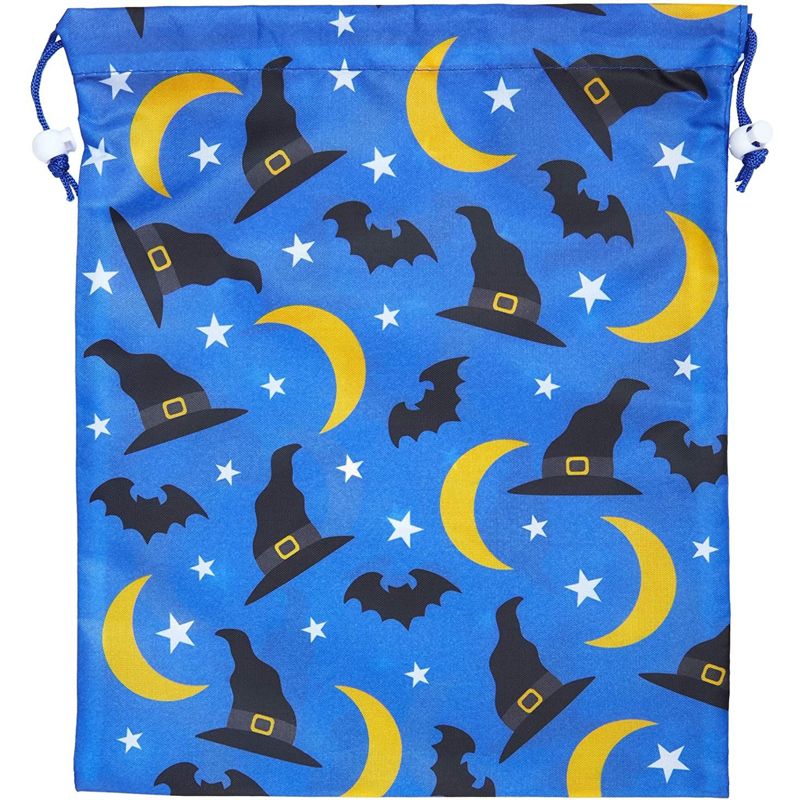 Blue Panda 12 Pack Halloween Party Favor Goody Treat Bags, Reusable with Drawstring, 12 x 10 in, 3 of 9