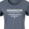 Women's - Instant Message - Shenanigator Definition Graphic T-shirt Dress - 2 of 4